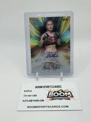 2024 Topps Gold Label Zhang Weili Auto /99 - Image 1 of 2