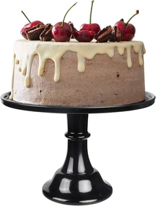Runder Kuchenständer Schwarz 11" Melamin Kuchen Display Ständer Dessert Cupcake Display T - Bild 1 von 12