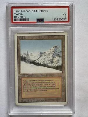 Magic: The Gathering Taiga Revised 1994 PSA VG 3 Card - Image 1 of 2