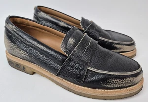 Golden Goose Women's Distressed Black Jerry Leather Loafers Size 36 - Picture 1 of 7