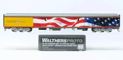 Equipaje Walthers Proto 920-9200 ACF, Union Pacific #5769 con bandera estadounidense nuevo en caja Foto 1 de 4