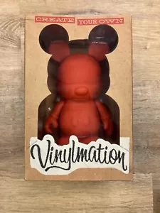 9" Red Disney Vinylmation Create Your Own Mickey Mouse NEW Mint In Box - Picture 1 of 4