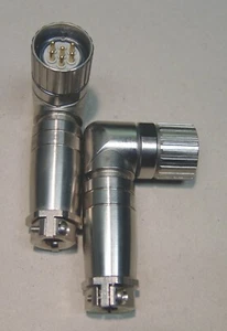 Connettore Coninvers spina angolare con inserto 6 poli NUOVO - Foto 1 di 1