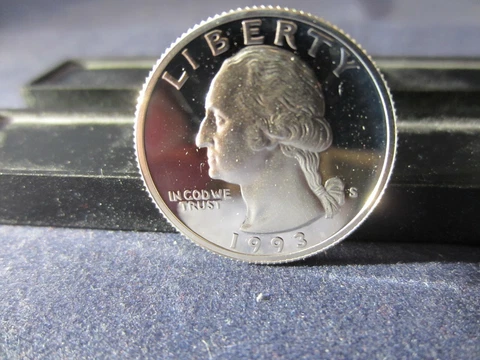 1993-S Silver Washington Quarter Deep Cameo Mirror Proof - Upper Grading Ranges Cover