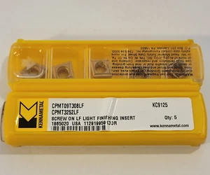 10PZ INSERTI KENNAMETAL CPMT 3252 LF KC9125 ORIGINALI - Foto 1 di 1