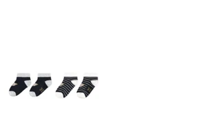 Steiff trainer socks in a double pack, dark blue and ringed size 23/26-27/30 - Picture 1 of 1