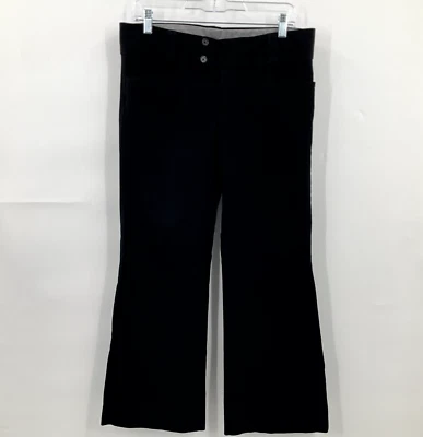 Pantalones Banana Republic para mujer 10 negros The Sloan Fit tiro medio tobillo chinos acampanados Foto 1 de 4