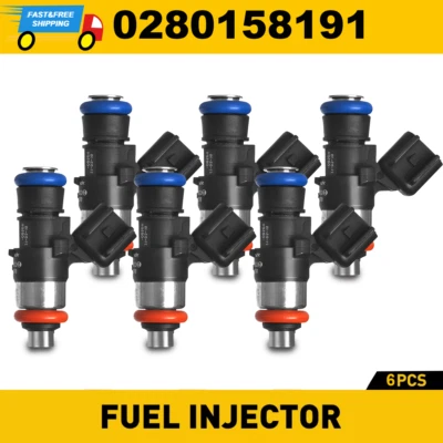 Juego de 6 inyectores de combustible para Ford Escape Fusion Mercury Mazda 3.0L V6 0280158189 Foto 1 de 4