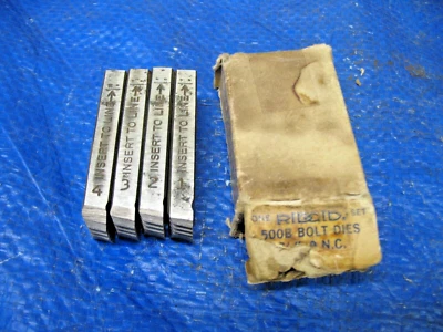 RIDGID BOLT DIE 500B 500 B Bolt 7/8 X9 UNC  Dies New Old Stock - Image 1 of 4