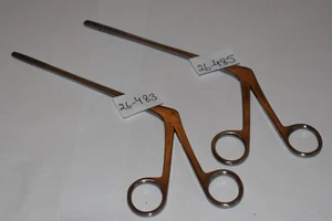 2 PCS SCHLESINGER PITUITARY RONGUERS SERR CUP 6" SHANK 2 X 10 ,4 X 10MM BITE - Picture 1 of 1