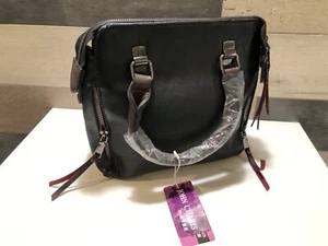 NEW JOHN CHARIS Bucket/Satchel Handbag - Black - Picture 1 of 7