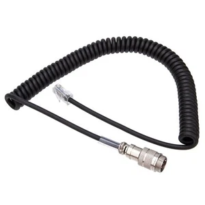 8Pin to RJ-45 Modular Mic Microphone PU Cable Adapter For Yaesu MD-200 MD-100 - Zdjęcie 1 z 4