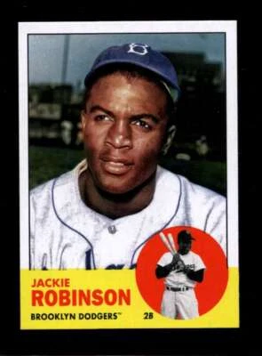 2022 TOPPS ARCHIVES #42 JACKIE ROBINSON NMMT DODGERS 1963 TOPPS HOF - Image 1 of 2
