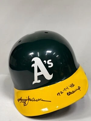Reggie Jackson Signed Full Size Oakland Athletics Batting Helmet Rawlings PSA - Image 1 of 4