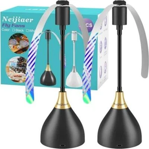 Ventilatore Repellente Per Mosche 2pc - Portatile, USB E Sicuro Per Esterni - Foto 1 di 12