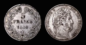 5 Franken Louis Philippe I 1846K Bordeaux Riviera Hervorragend - Silber 24.80 G - Picture 1 of 1