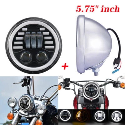 Faro LED 5,75" alto/bajo DRL con soporte para Kawasaki Vulcan VN 900 S 650 1500 Foto 1 de 4