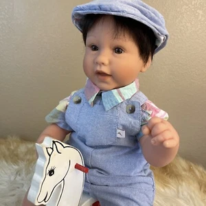 Lee Middleton 22” Full Vinyl Bent Leg Toddler Honey Lamb Sculpt And Horse OOAK - Picture 1 of 24