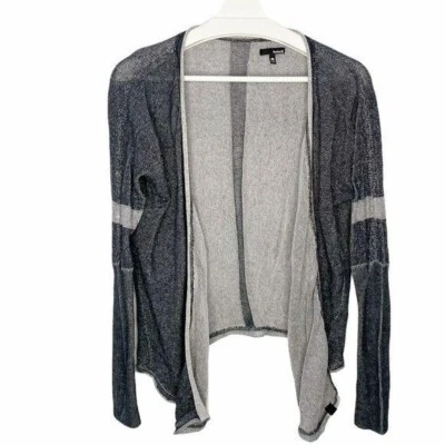 HURLEY Women's Gray Open Front Cotton Knit Cardigan Sweater Lightweight Medium - Imagem 1 de 4