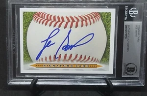 LEE SMITH Signature Card AUTO signed BAS Beckett Authentic Autogramm - Bild 1 von 1