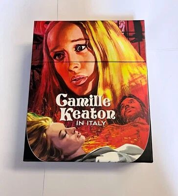 Camille Keaton in Italy 3-DISC Blu-ray Ltd Ed BOX SET Vinegar Syndrome SEALED Foto 1 de 4