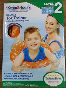 Swim School Level 2 Deluxe Tot Trainer w/ Adjustable Safety Strap Orange - Picture 1 of 7