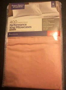 Better Homes & Gardens Kissenbezüge rosa 400 Fadenzahl Baumwolle 2 Kissenbezüge   - Bild 1 von 5