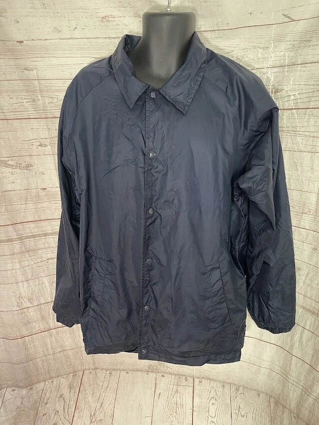 Jaqueta Harriton Masculina Quebra-Vento Snap Front Azul Tamanho G Grande - Imagem 1 de 4