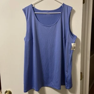 CATHERINES Suprema Collection 2X Lavender Sleeveless Tank Top Scoop Neck - Picture 1 of 5