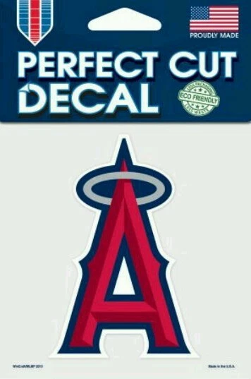 Los Angeles Angels of Aneheim Logo 4x4" Perfect Cut Car Decal See Description  - Image 1 of 1