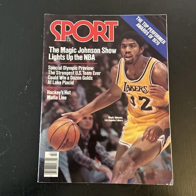 VTG MAGIC JOHNSON LA Lakers Sport Magazine February 1980 The Magic Show! - Image 1 of 4