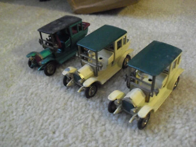 Lot of 3 Vintage 1960s Lesney Matchbox of Yesteryear 1910 Benz Limousines - Image 1 of 2