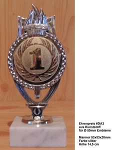 10 Ehrenpreise auf Marmor geschraubt Höhe 14,5 cm #DA3 (Pokale Gravur Sport) - Bild 1 von 6