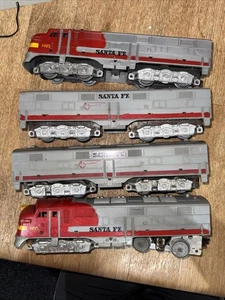 Marx O-Gauge Train #1095 Santa Fe Electric Diesel Locomotive Dummy 2 Cars - Picture 1 of 10