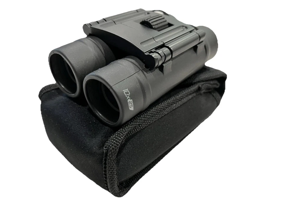 Tasco Binoculars 10x25 with Soft Case (NWOT/Black/Fully-coated) - Image 1 of 4