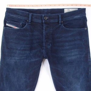Pantalones de mezclilla para hombre Diesel TEPPHAR RB040 elásticos ajustados rectos azules W34 L32 - Imagen 1 de 8