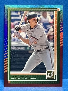 2025 Donruss Red And Blue Coby Mayo Baltimore Orioles Baseball Card Rookie #5 - Picture 1 of 6