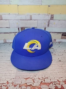 Cappello aderente New Era NFL Los Angeles Rams On Field Sideline 59FIFTY taglia 7 3/4 - Foto 1 di 5