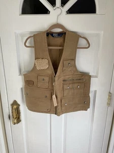 Brand New VTG 90s Polo Ralph Lauren Vest Fly Fishing Tactical Utility USA - Picture 1 of 7