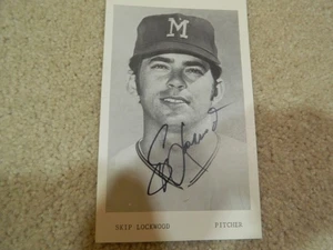 Milwaukee Brewers Autogrammbild Skip Lockwood 4X7" - Bild 1 von 1