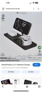 chargeur sans fil agile podium 3 en 1 - Photo 1 sur 3