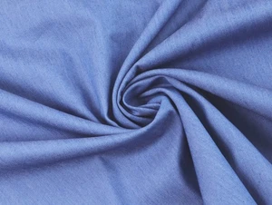 SOMMERJEANS CHAMBRAY Jeansstoff Hosenstoff leicht luftig BLAU EUR 14,98/m - Bild 1 von 1