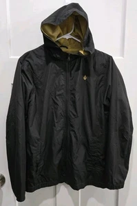 Volcom Full Zip Hooded Black Windbreaker Boys Size XL - Picture 1 of 3
