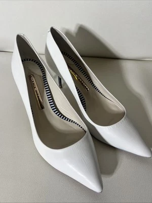 Zapatos de salón Sophia Webster blancos en 36 EU US 6, ¡hermosos rayas blancas y negras! Foto 1 de 4