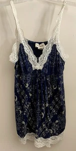 Top camisola babydoll azul marino talla mediana Ralph Lauren Denim & Supply para mujer - Imagen 1 de 5