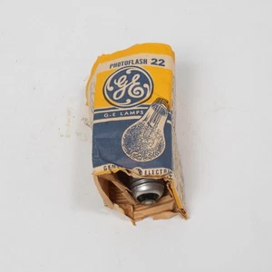 Vintage GE Photoflash Lamp 22 USA Photo Flash Bulb General Electric Boxed Bulb - Bild 1 von 10