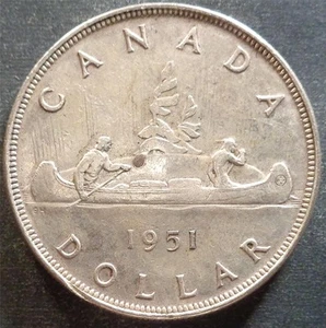 Canada - Giorgio VI, argento 1 dollaro, 1951, brillante - Foto 1 di 2