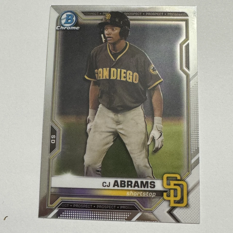 2021 Bowman Chrome #BCP-227 CJ Abrams Prospects - Image 1 of 1