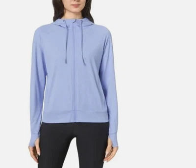 Mondetta Mujer Sudadera con Capucha Púrpura Cremallera Completa Bolsillos Agujeros para Pulgares Absorbe la Humedad Talla XXL Foto 1 de 4