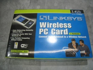 Linksys WPC11 Wireless PC Card 2.4GHz 802.11b WiFi Adapter New Sealed Notebook - Afbeelding 1 van 7